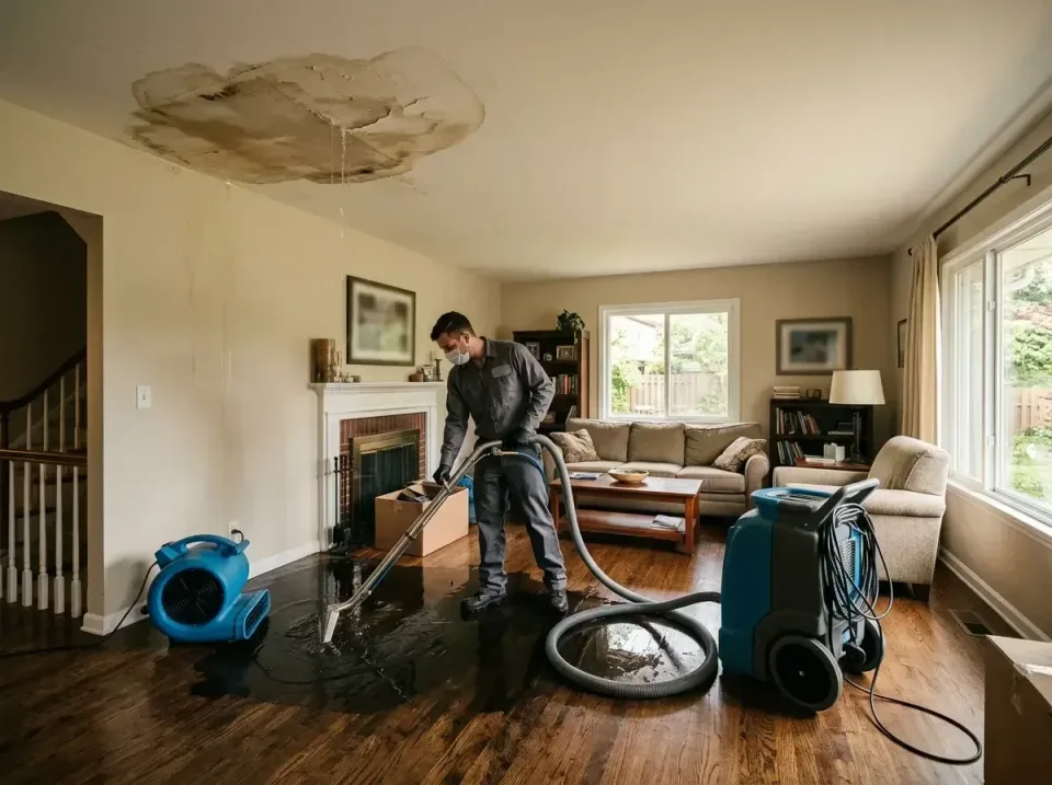 attic-pipe-burst-ceiling-drip-008 — frequently asked questions, Water Damage Restoration & Carpet Care in Fitchburg, MA